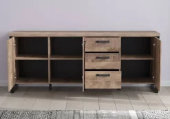 Sideboard Emile Eiche Tabak Nachbildung B/H/T: ca. 214x86x45 cm