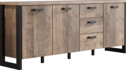 Sideboard Emile Eiche Tabak Nachbildung B/H/T: ca. 214x86x45 cm