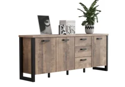 Sideboard Emile Eiche Tabak Nachbildung B/H/T: ca. 214x86x45 cm