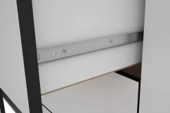 Sideboard FARO weiß schwarz B/H/T: ca. 140x84x40 cm