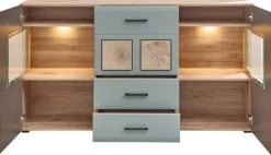Sideboard Fun Plus 2 salbei Oak Eiche Viking Nachbildung B/H/T: ca. 170x94x42 cm
