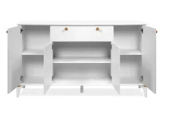 Sideboard Izmir weiß Kupfer B/H/T: ca. 158x90x36 cm