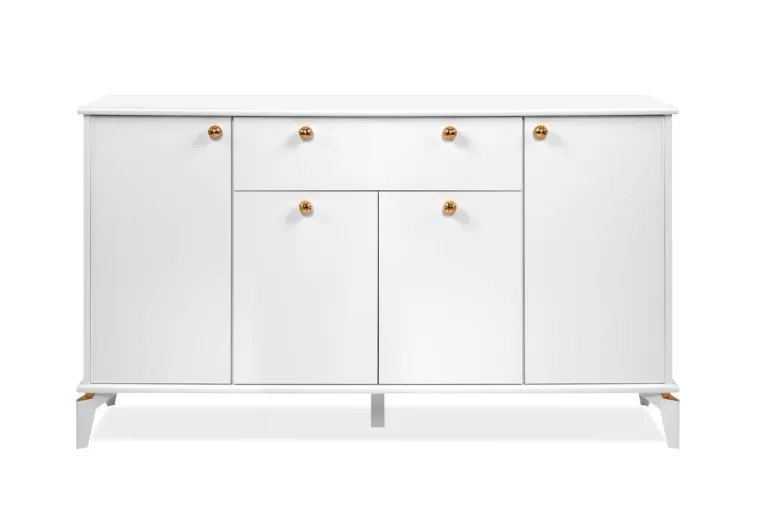 Sideboard Izmir weiß Kupfer B/H/T: ca. 158x90x36 cm