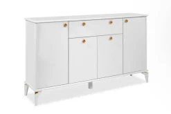 Sideboard Izmir weiß Kupfer B/H/T: ca. 158x90x36 cm