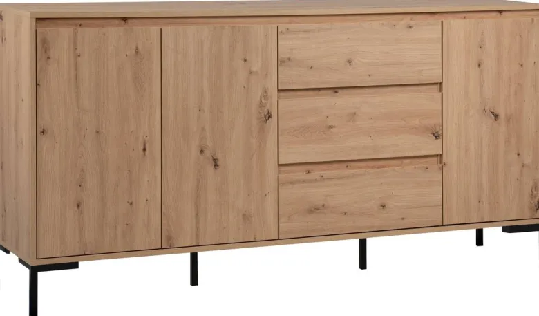 Sideboard Korsika Eiche Artisan Nachbildung B/H/T: ca. 170x87x40 cm