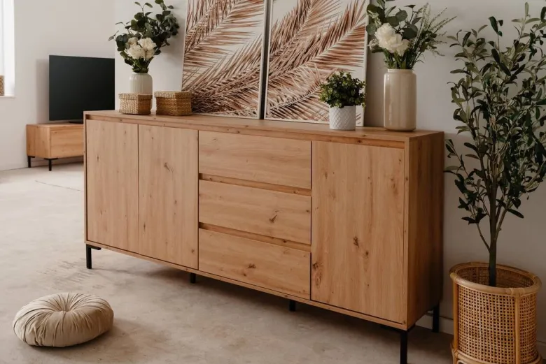 Sideboard Korsika Eiche Artisan Nachbildung B/H/T: ca. 170x87x40 cm