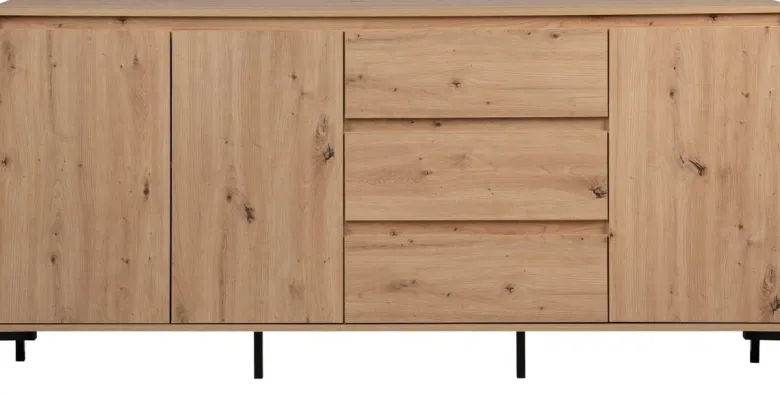 Sideboard Korsika Eiche Artisan Nachbildung B/H/T: ca. 170x87x40 cm