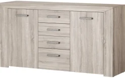 Sideboard Lorenzo Eiche Sonoma Nachbildung B/H/T: ca. 160x85x44 cm