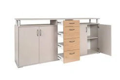 Sideboard Maximo Kaschmir Rivera Eiche Nachbildung B/H/T: ca. 208x94x38 cm
