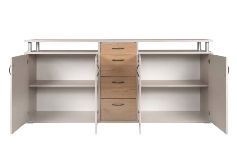 Sideboard Maximo Kaschmir Rivera Eiche Nachbildung B/H/T: ca. 208x94x38 cm