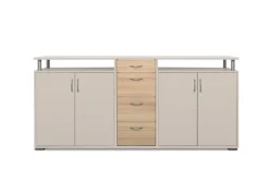 Sideboard Maximo Kaschmir Rivera Eiche Nachbildung B/H/T: ca. 208x94x38 cm