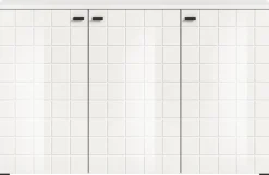 Sideboard Monte weiß weiß Hochglanz B/H/T: ca. 138x86x37 cm