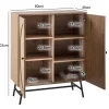 Sideboard natur Eiche Optik B/H/T: ca. 80x103x39 cm