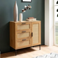 Sideboard natur Eiche Optik B/H/T: ca. 80x82x36 cm