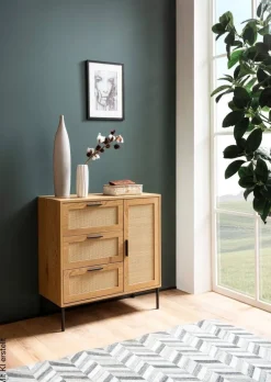 Sideboard natur Eiche Optik B/H/T: ca. 80x82x36 cm