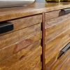 Sideboard natur schwarz B/H/T: ca. 160x88x40 cm