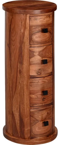 Sideboard natur schwarz B/H/T: ca. 35x85x35 cm