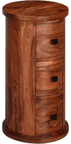 Sideboard natur schwarz lackiert B/H/T: ca. 35x65x35 cm