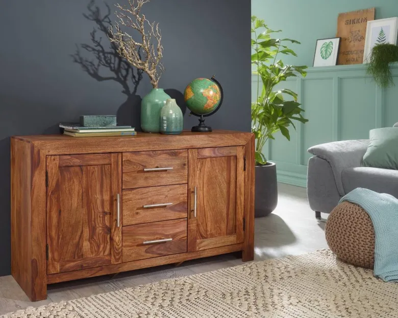 Sideboard natur silber B/H/T: ca. 118x70x40 cm