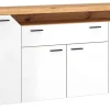 Sideboard Nico weiß Eiche Artisan Nachbildung B/H/T: ca. 184x91x40 cm