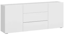 Sideboard Otis weiß Hochglanz B/H/T: ca. 140x62x35 cm