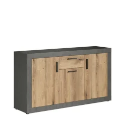 Sideboard Salvada Eiche Evoke Coast Nachbildung anthrazit B/H/T: ca. 149x83x40 cm