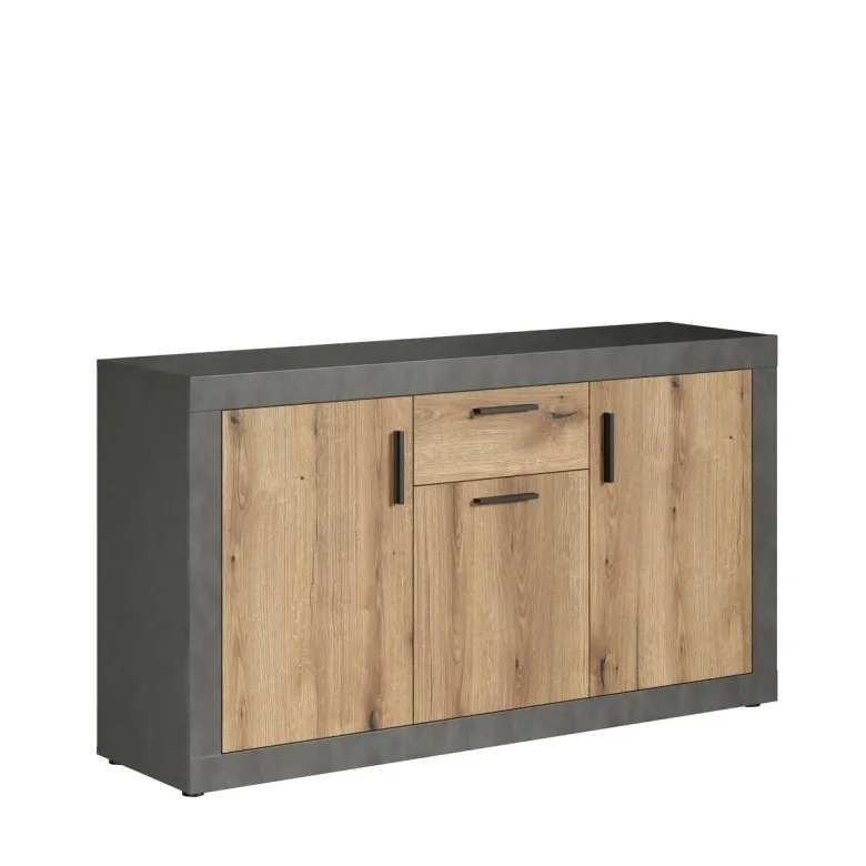 Sideboard Salvada Eiche Evoke Coast Nachbildung anthrazit B/H/T: ca. 149x83x40 cm