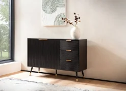Sideboard schwarz B/H/T: ca. 120x80x40 cm