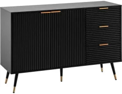 Sideboard schwarz B/H/T: ca. 120x80x40 cm
