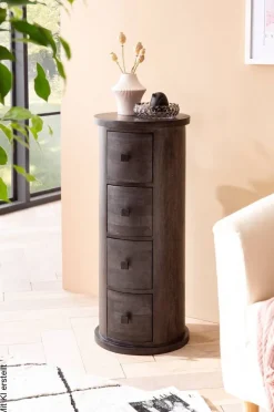 Sideboard schwarz B/H/T: ca. 34x85x34 cm