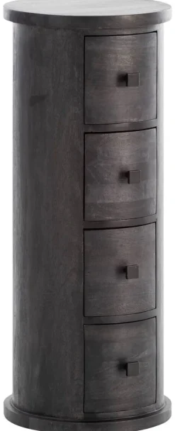 Sideboard schwarz B/H/T: ca. 34x85x34 cm