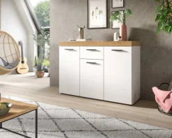 Sideboard Sunset weiß B/H/T: ca. 125x86x37 cm
