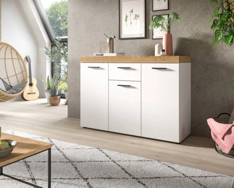 Sideboard Sunset weiß B/H/T: ca. 125x86x37 cm