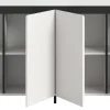 Sideboard Tomasa weiß schwarz B/H/T: ca. 160x84x36 cm