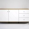 Sideboard Touch Eiche Artisan Nachbildung weiß matt B/H/T: ca. 183x76x40 cm