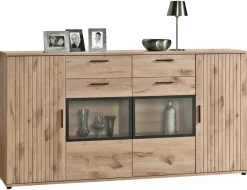 Sideboard Turin Eiche Viking Nachbildung B/H/T: ca. 205x109x40 cm