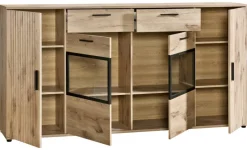 Sideboard Turin Eiche Viking Nachbildung B/H/T: ca. 205x109x40 cm