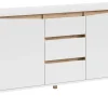 Sideboard VALENTIN weiß Eiche Nachbildung B/H/T: ca. 160x80x38 cm