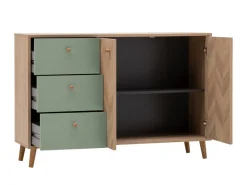 Sideboard Visby Pistazie Eiche Nachbildung B/H/T: ca. 109x63,9x33,05 cm