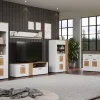 Sideboard Vitoria weiß Eiche Evoke Coast Nachbildung B/H/T: ca. 150x83x42 cm
