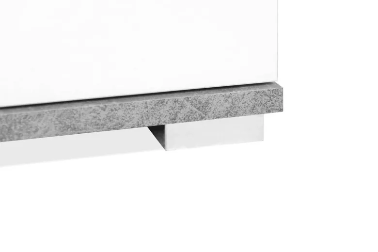 Sideboard Volos Beton Optik weiß B/H/T: ca. 160x90x38 cm