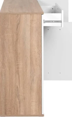 Sideboard Volos Eiche Sonoma Nachbildung weiß B/H/T: ca. 160x90x38 cm