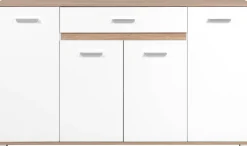 Sideboard Volos Eiche Sonoma Nachbildung weiß B/H/T: ca. 160x90x38 cm