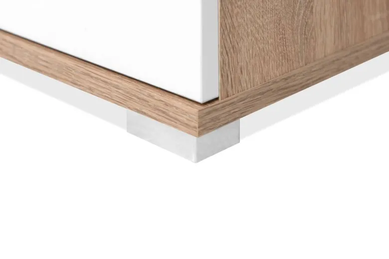 Sideboard Volos Eiche Sonoma Nachbildung weiß B/H/T: ca. 160x90x38 cm