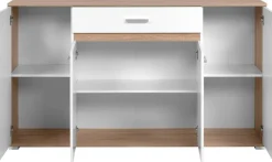 Sideboard Volos Eiche Sonoma Nachbildung weiß B/H/T: ca. 160x90x38 cm