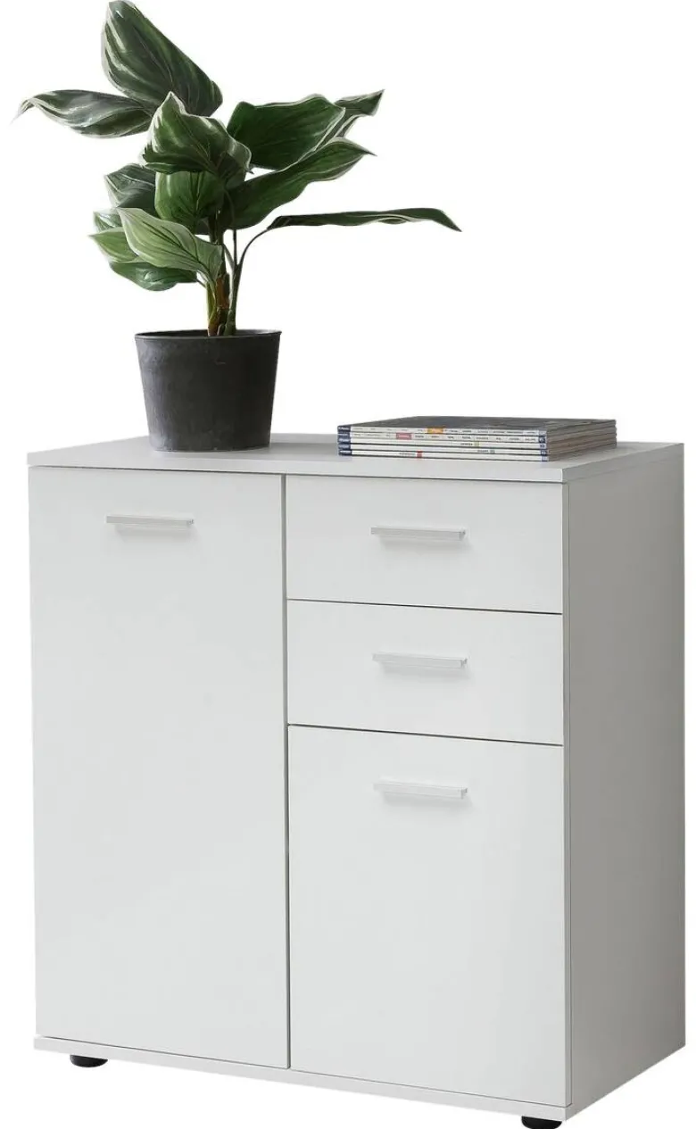 Sideboard weiß B/H/T: ca. 71x78x35,5 cm