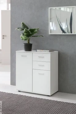 Sideboard weiß B/H/T: ca. 71x78x35,5 cm