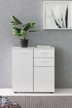 Sideboard weiß B/H/T: ca. 71x78x35,5 cm
