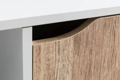 Sideboard weiß Eiche Sonoma Nachbildung B/H/T: ca. 89x91x29 cm