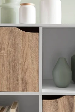 Sideboard weiß Eiche Sonoma Nachbildung B/H/T: ca. 89x91x29 cm